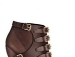 Accessori invernali per Dior: stivaletto in pelle marrone