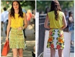 Leighton Meester sul set di Gossip Girl 